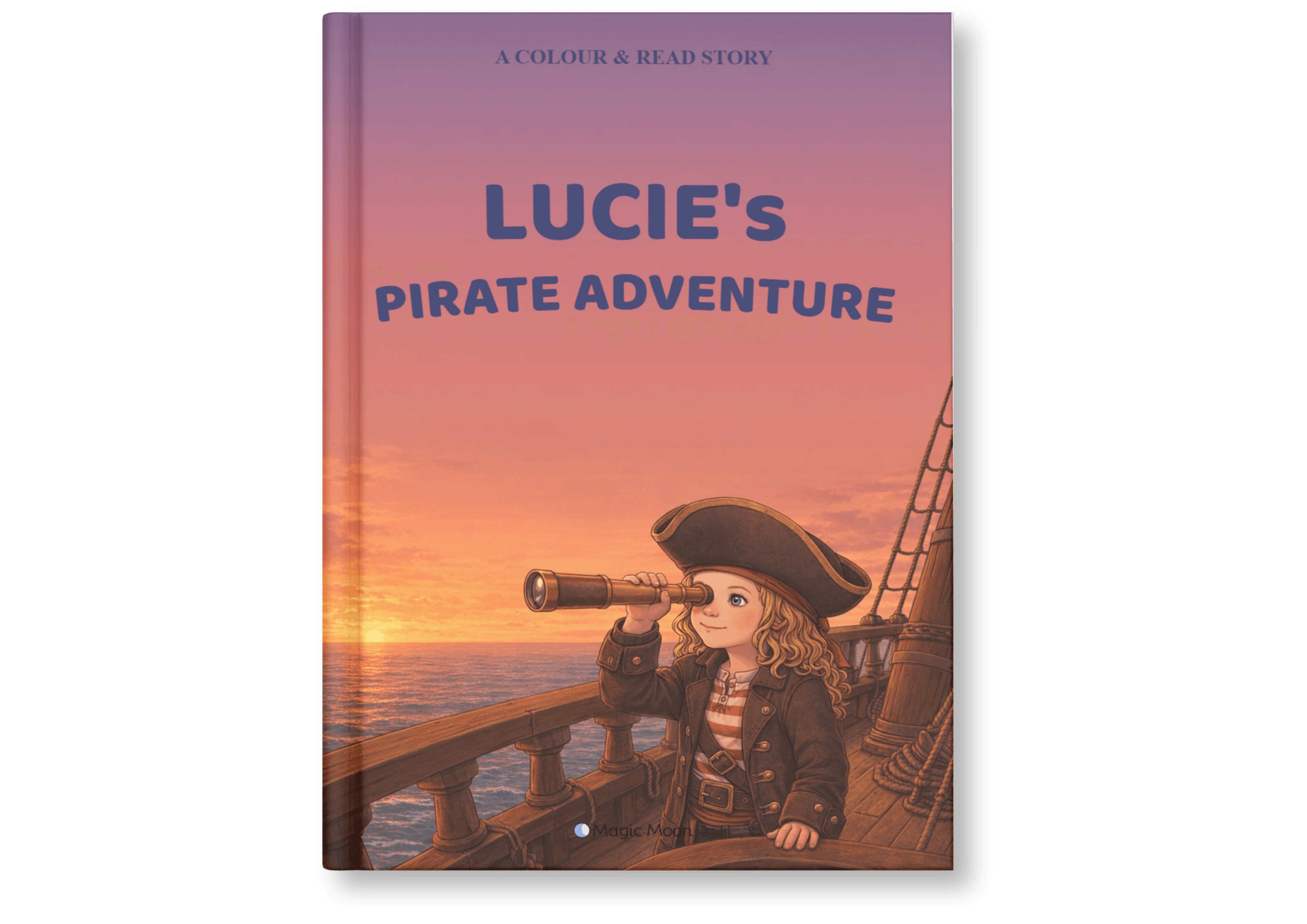 Personalised colouring book cover — example book 1