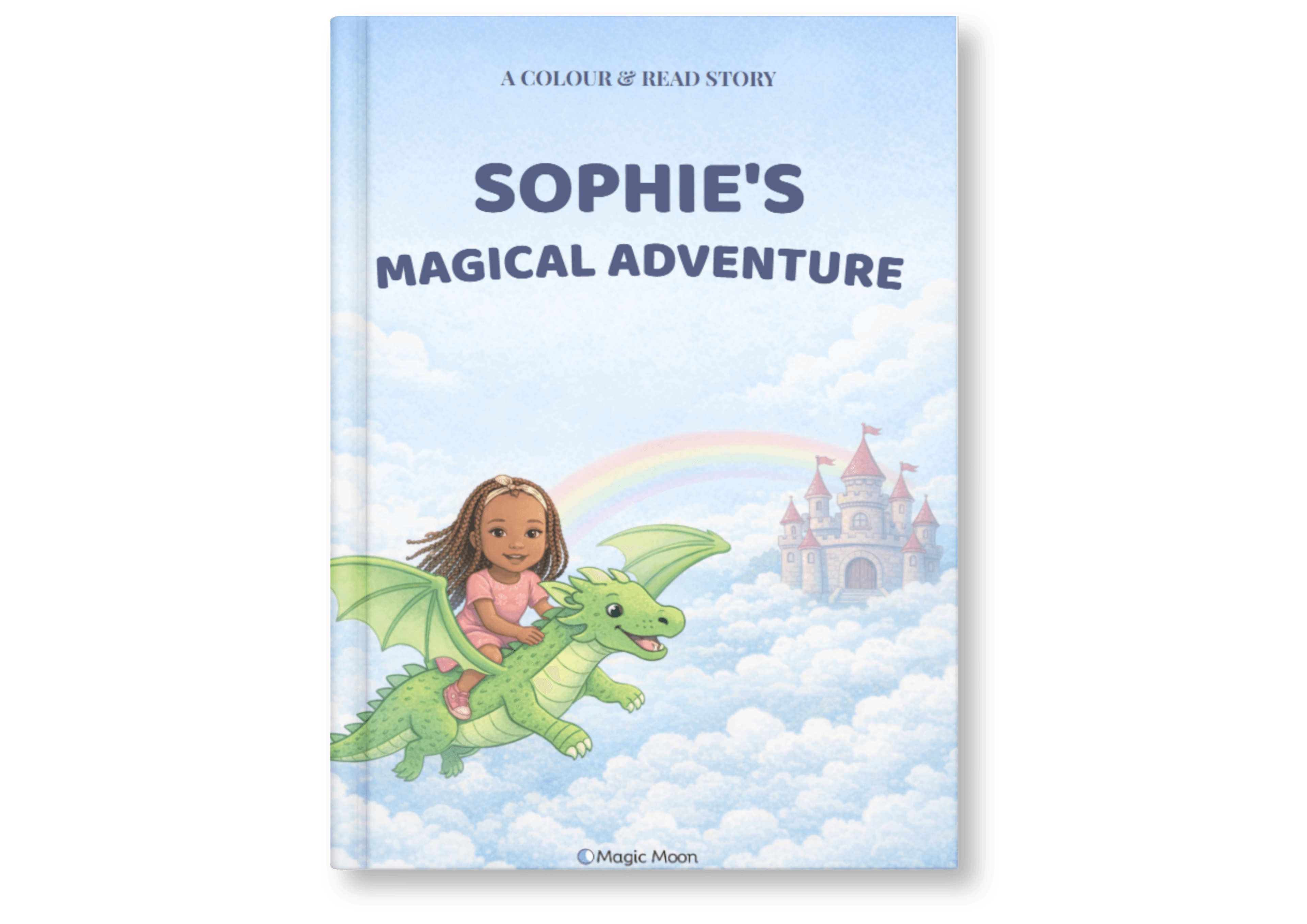 Personalised colouring book cover — example book 3